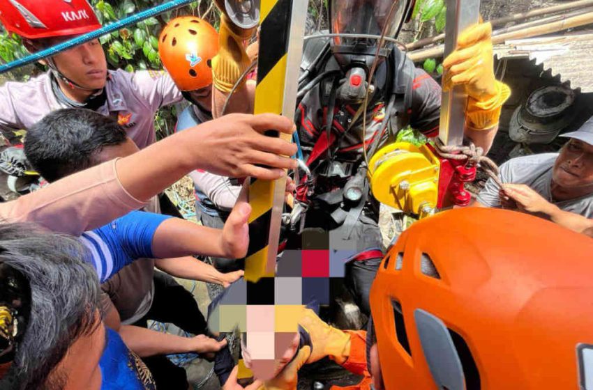  Terjatuh ke Sumur, Warga Peguyangan Ditemukan Tak Bernyawa