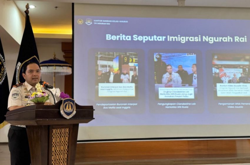  Imigrasi Ngurah Rai Catat 334 Tindakan Administratif di Tengah Lonjakan Wisatawan Asing