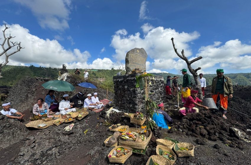  Songsong Seratus Tahun Rarud Batur,  Desa Adat Batur Bangun Cihna di Titik Nol Batur Let