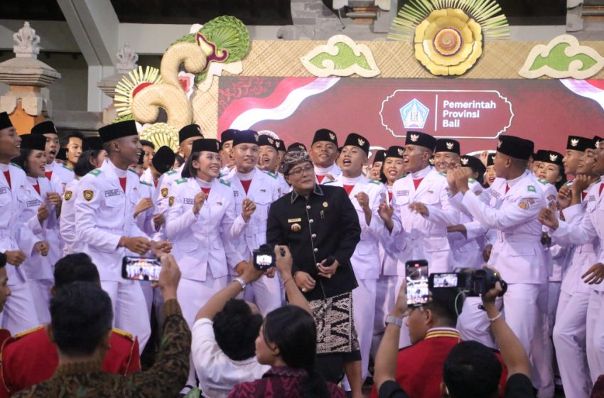  Dari Barisan Paskibraka hingga Joget Bersama, Giri Prasta Titip Pesan untuk Generasi Emas Bali