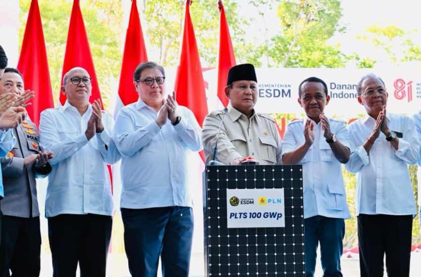  Presiden Prabowo Launching & Groundbreaking Program PLTS 100 GWp Site Gilimanuk