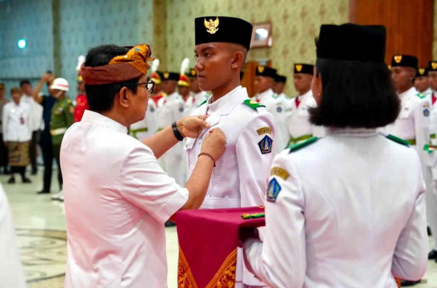  Paskibraka Badung Tahun 2026 Resmi Dikukuhkan, Siap Kibarkan Merah Putih di HUT ke-81 RI